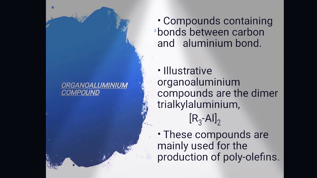 ORGANOALUMINIUM COMPOUNDS