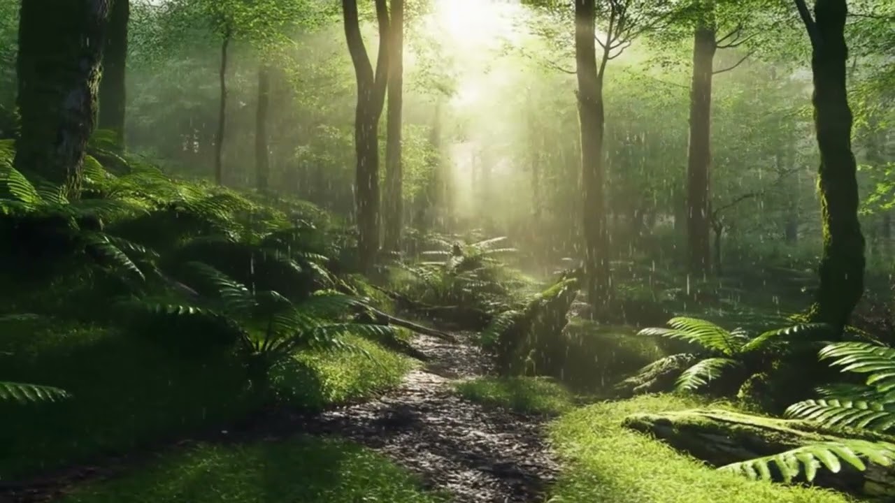 Soft Rain in a Peaceful Forest 🌧️🌲 | Deep Relaxation Stress Relief#stressrelief @Tvartframe2