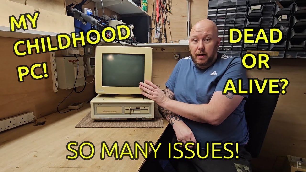 1987 Amstrad PC1512 Part 1 - Dead or No Dead?