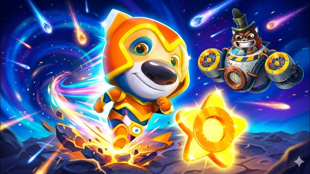 Talking Tom Hero Dash Sunbeam Hank vs Roy Raccoon Light Speed event Gameplay Android ios 