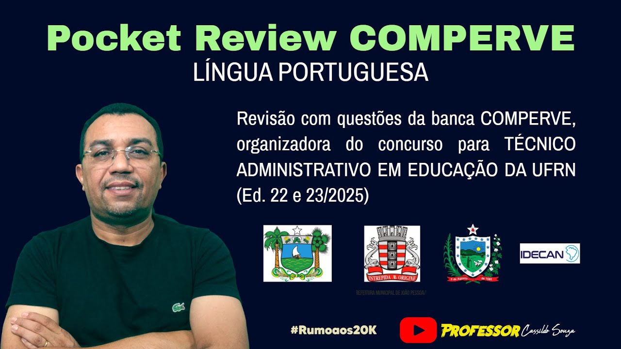 Prof. Cassildo Souza - POCKET REVIEW  - COMPERVE (Concurso UFRN/  2025 - TAE)