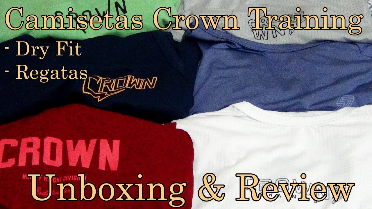 [Fe(r)eviews] Camisetas Crown Training (Regatas e Dry Fit) - Unboxing & Review