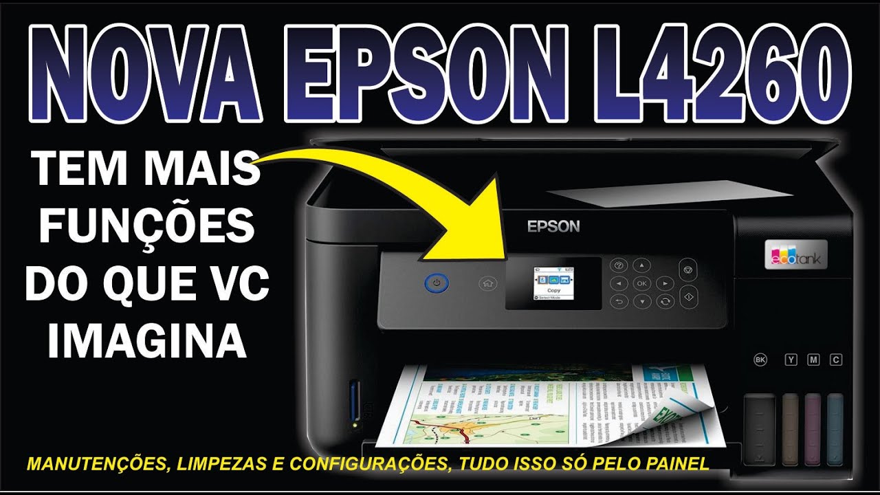 EPSON L4260 - conheça TODAS as FUNÇÕES do PAINEL | você vai se surpreender