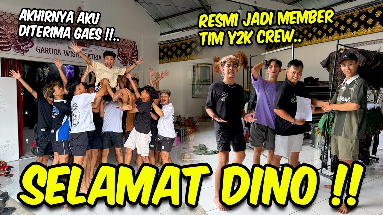 Selamat bergabung di GSKY !! PERESMIAN DINO MASUK KE TIM Y2K CREW