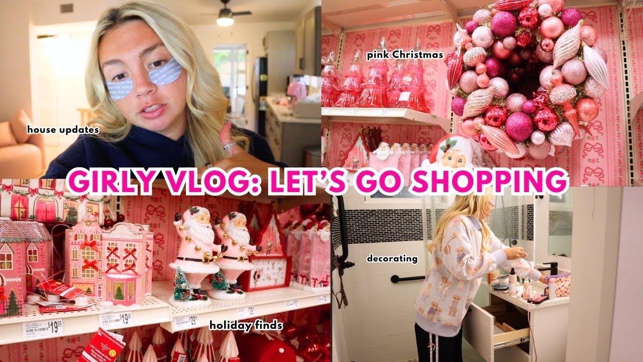 ВЛОГ О ШОПИНГЕ🛍️✨: Five Below Christmas, праздничные находки, + украшение розового дома!