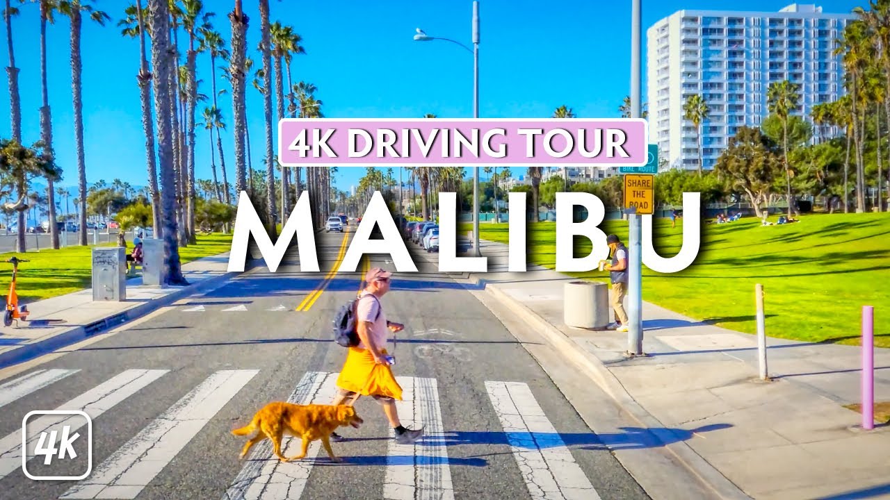 DRIVE the coast to MALIBU, CALIFORNIA – 4K (Ultra HD) Driving Tour