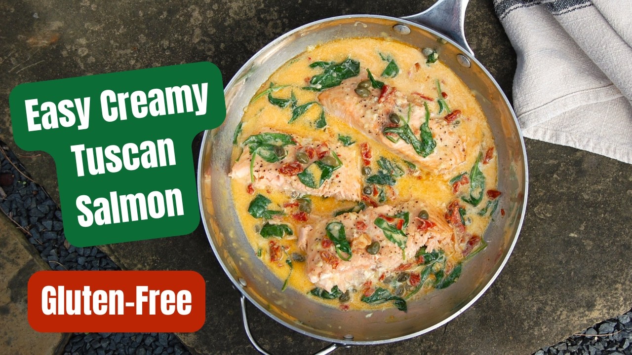 Easy Creamy Tuscan Salmon - A Gluten Free Recipe