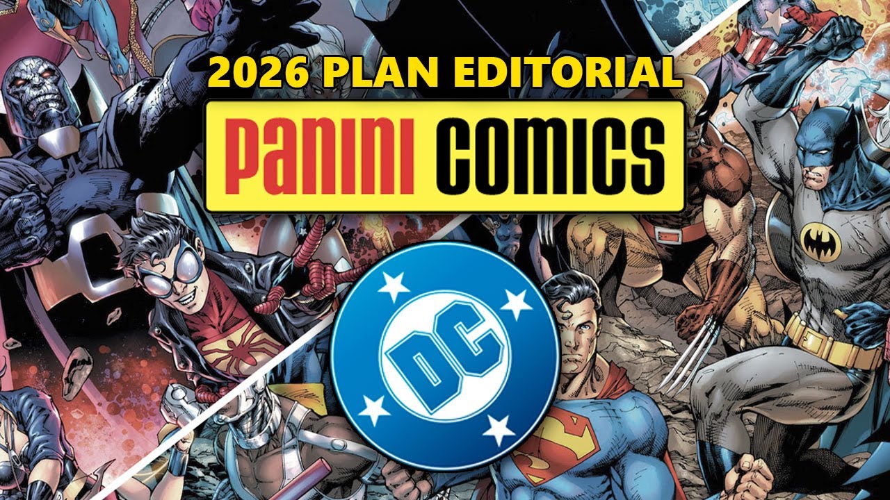 PLAN EDITORIAL PANINI 2026 para DC C&Oacute;MICS