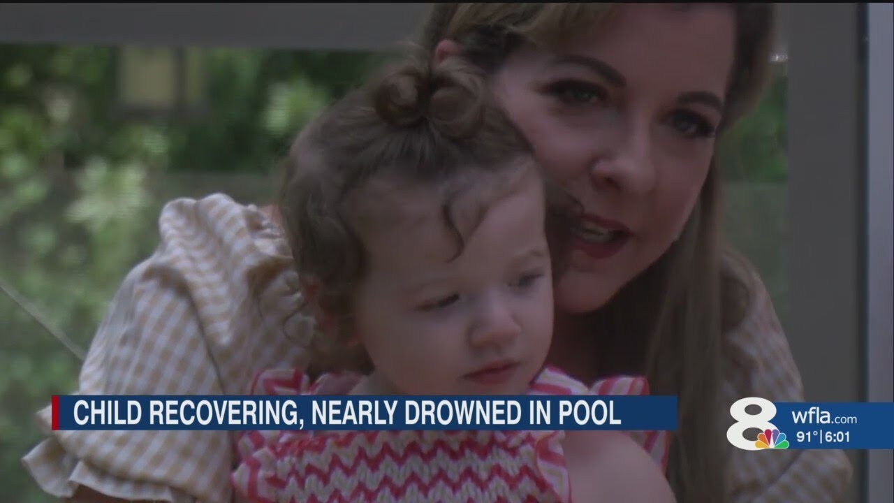 Child recovering, nearly drowned in pool