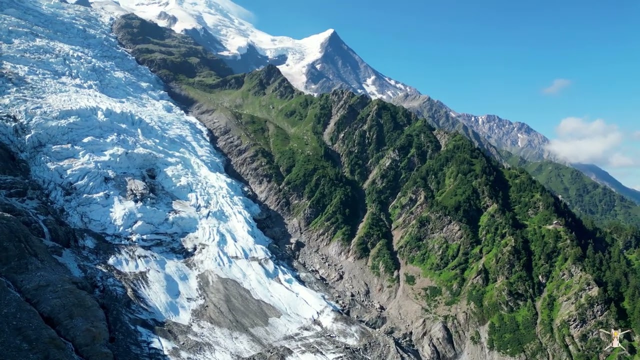 Le glacier des Bossons, vallée de Chamonix