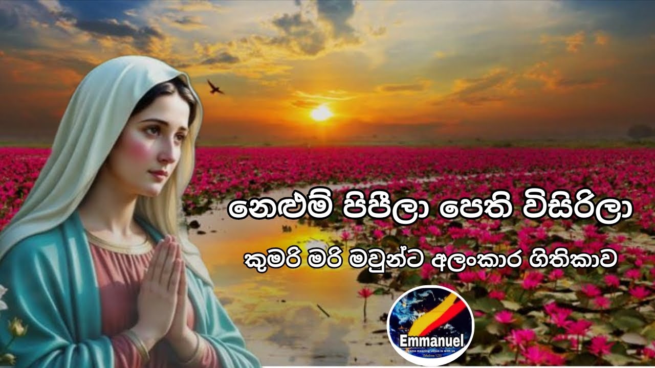 නෙළුම් පිපීලා පෙති විසිරිලා.. කුමරි මරි මවුන්ට අලංකාර ගිතිකාව..#mothermary .#chatholic #geethika 