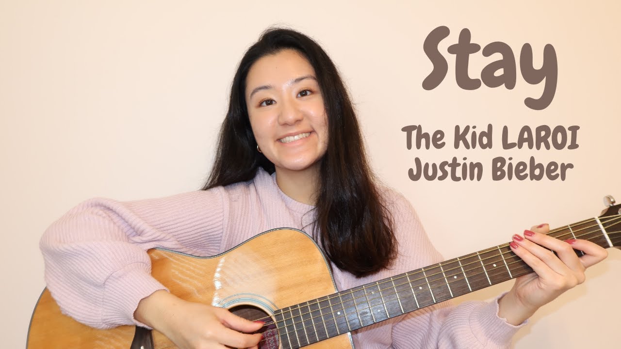 stay- justin bieber and the kid laroi | easy guitar tutorial for beginners