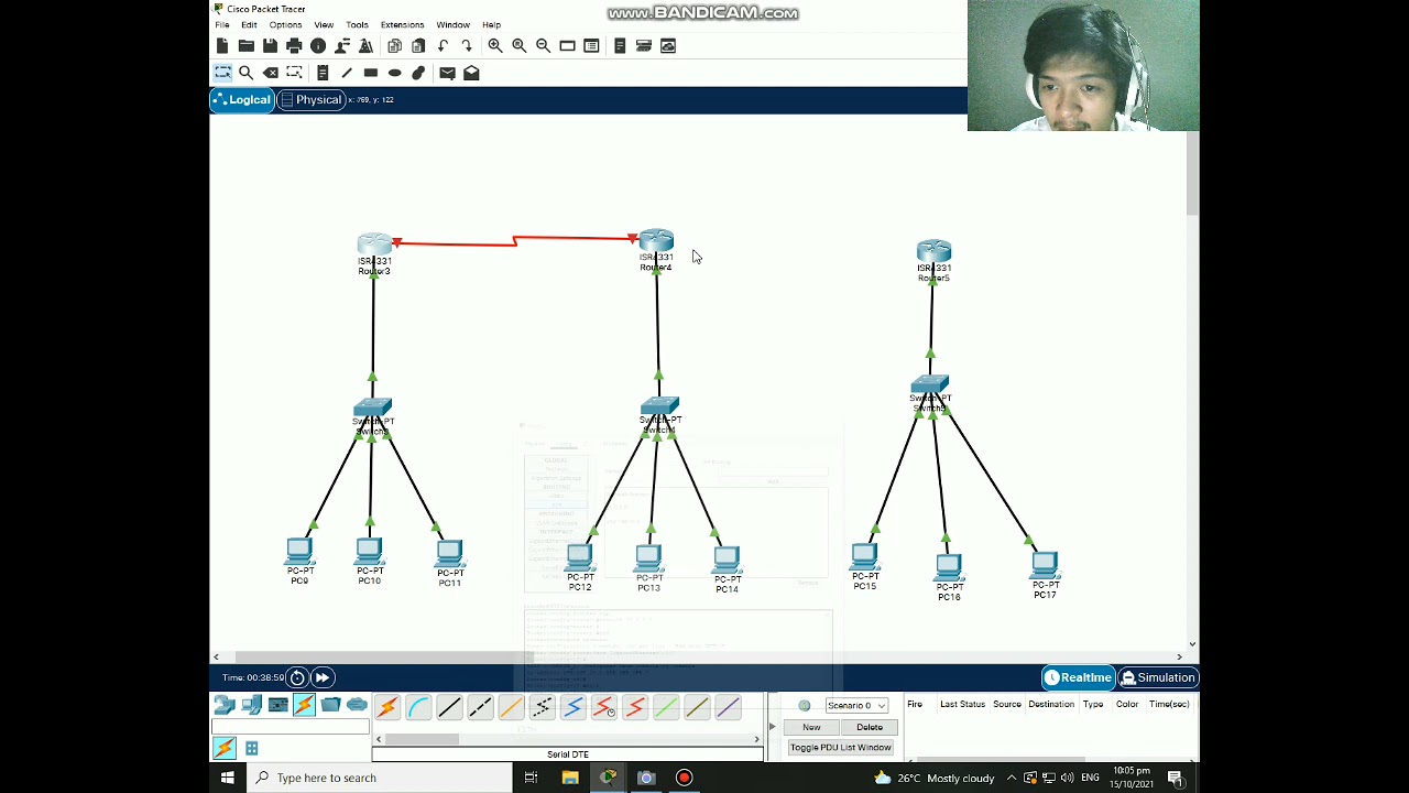 Steps On How to Connect 3 Router using Serial Cable