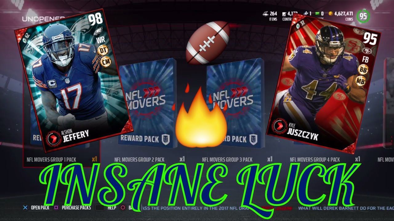 5 ELITE MOVER PACKS! 98 ALSHON JEFFERY! MADDEN 17 ULTIMATE TEAM PACK OPENING!