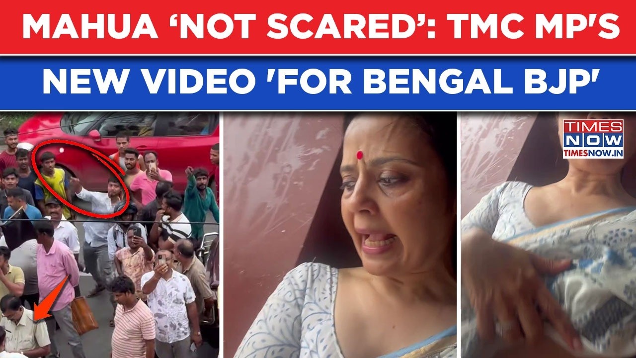 Mahua Moitra 'Egg Attack' New Video: TMC MP Shows 'Injury', Calls Out Police, Tells BJP Bengal...