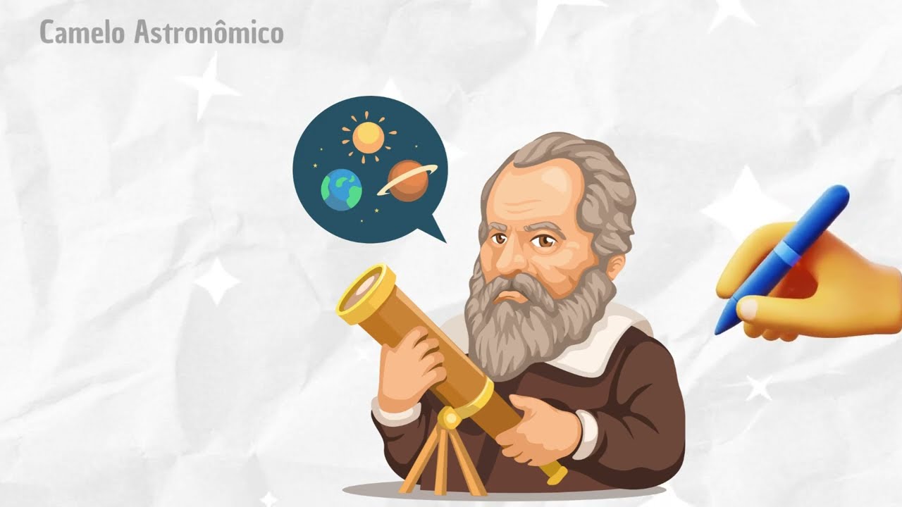 Descobertas de Galileu Galilei com uma luneta 