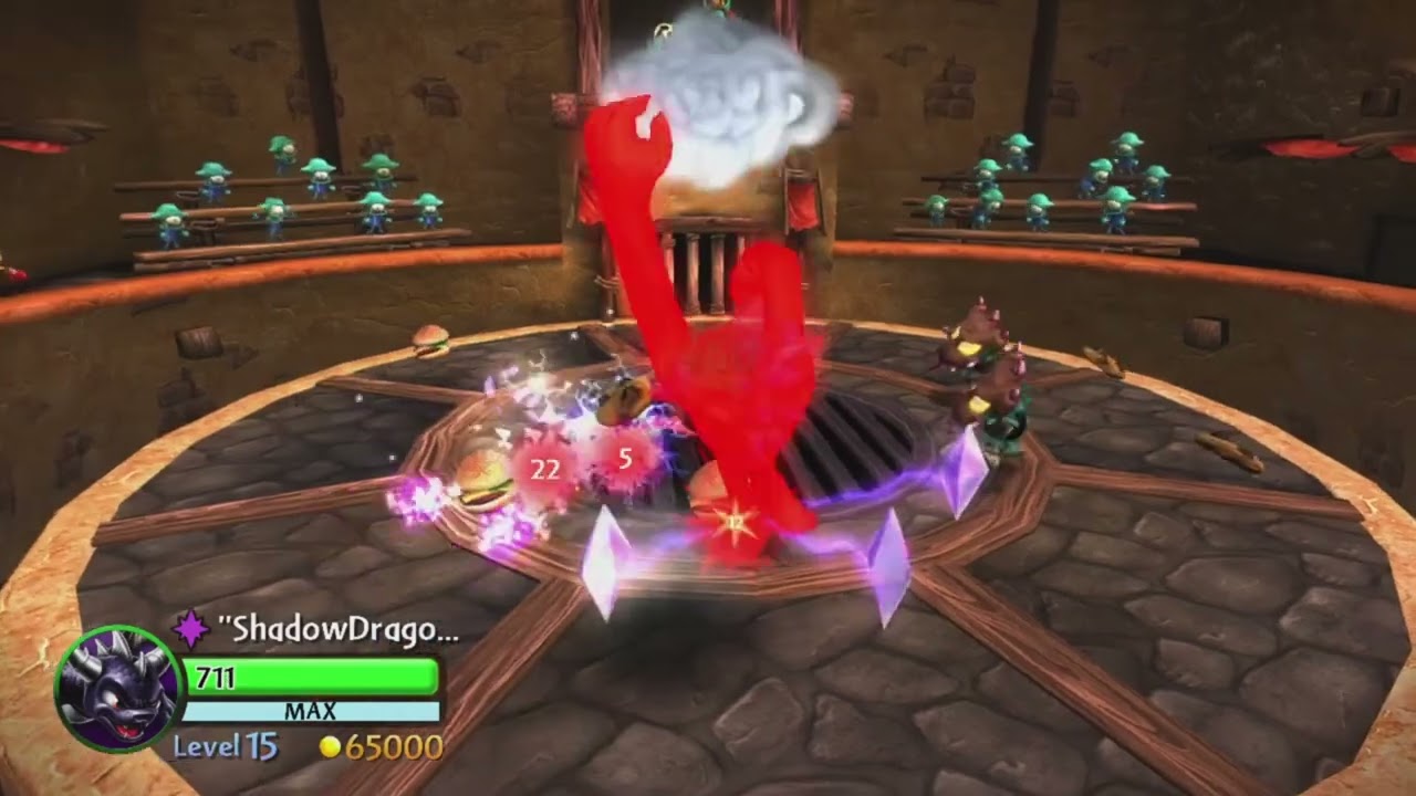 I beat every Skylanders: Giants arena challenge with just Dark Spyro and Series 2 Cynder