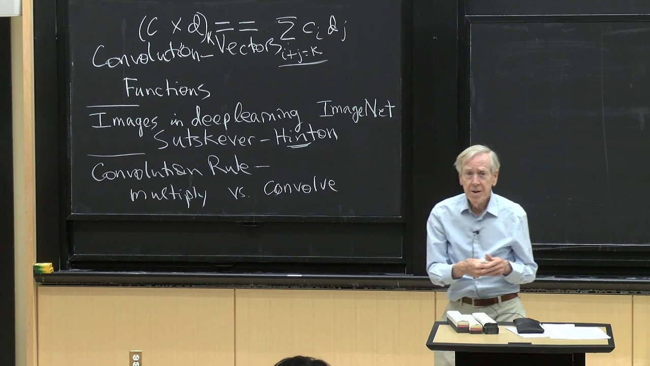 Lecture 32: ImageNet is a Convolutional Neural Network (CNN), The Convolution Rule