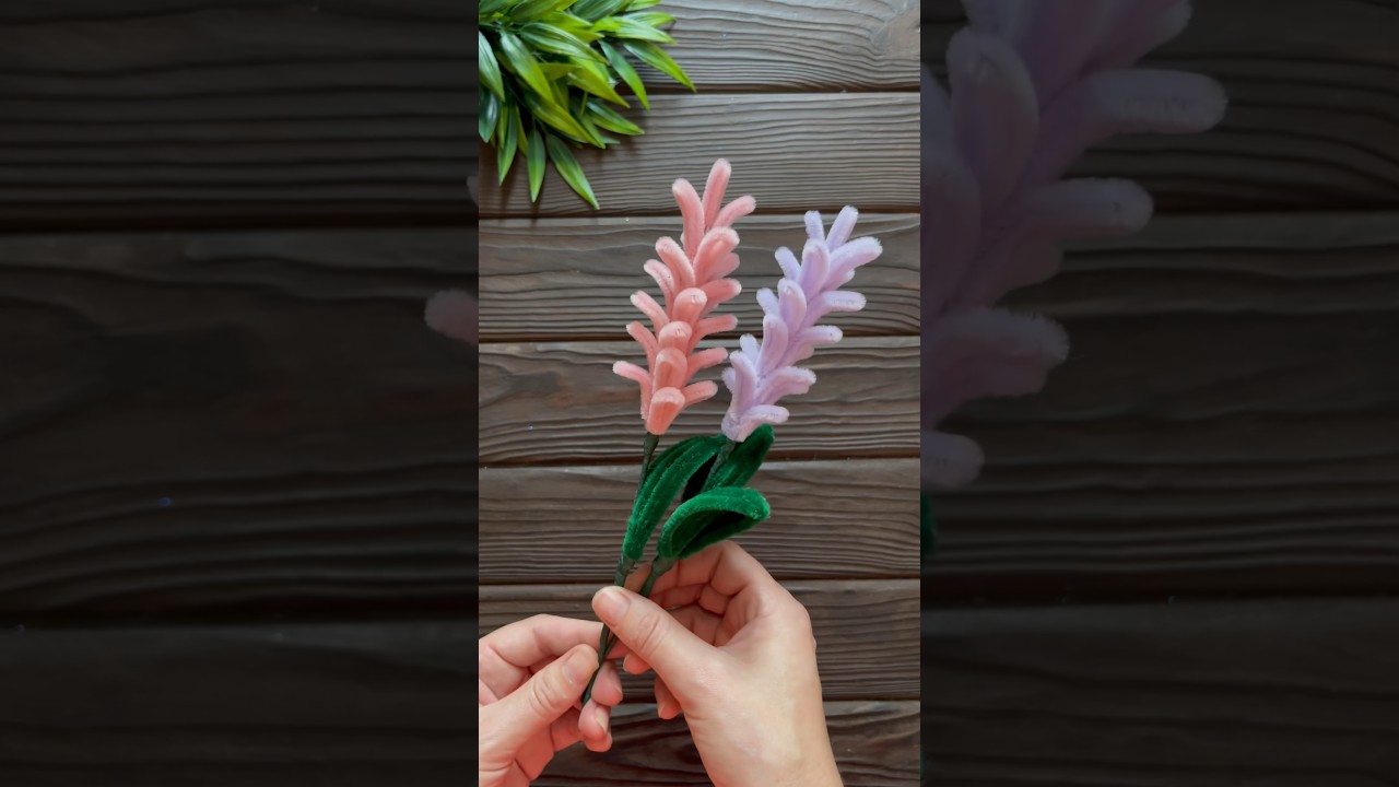 How to Make Lavender from Chenille Wire DIY Pipe Cleaner Flowers