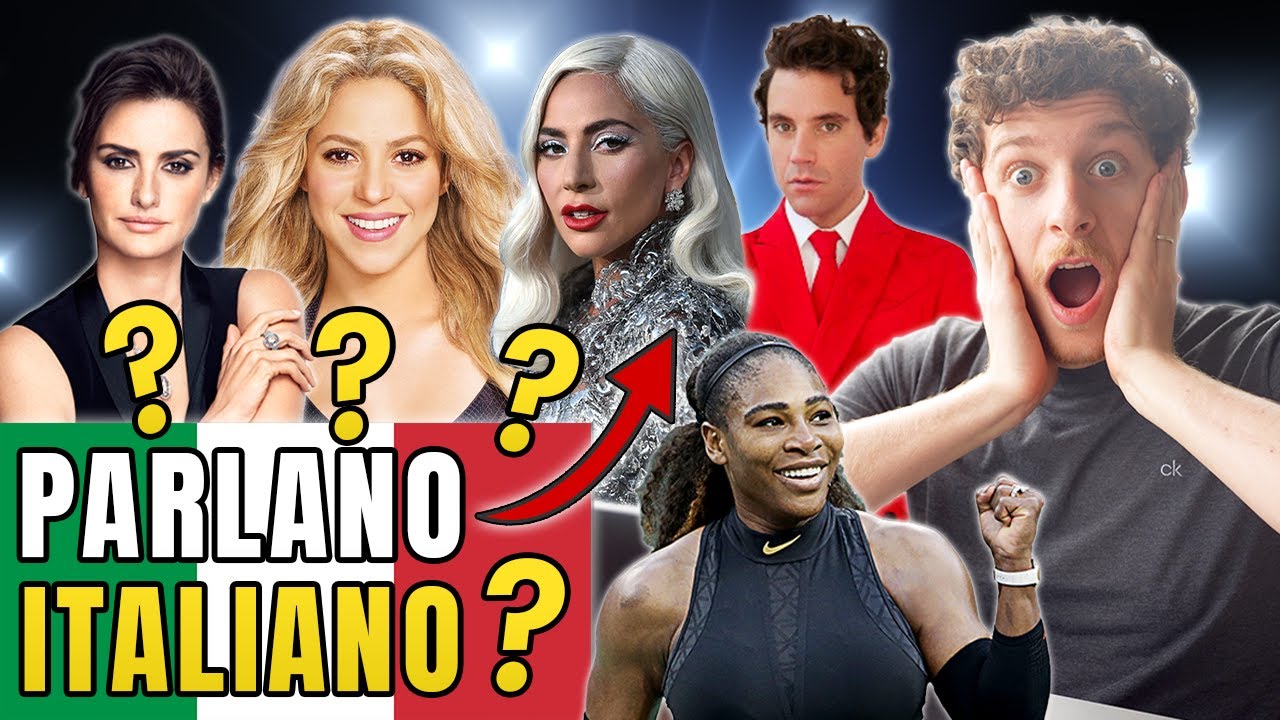 Poliglotta Italiano Reagisce A 5 Celebrità Che Parlano In Italiano (Sub ITA) | Imparare l’Italiano