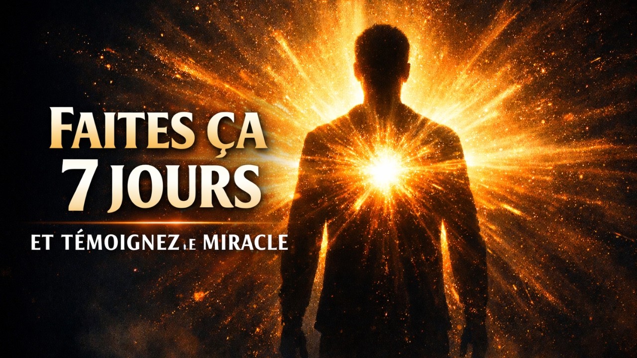 Fais Ceci Pendant 7 Jours et Observe le Miracle dans Ta Vie