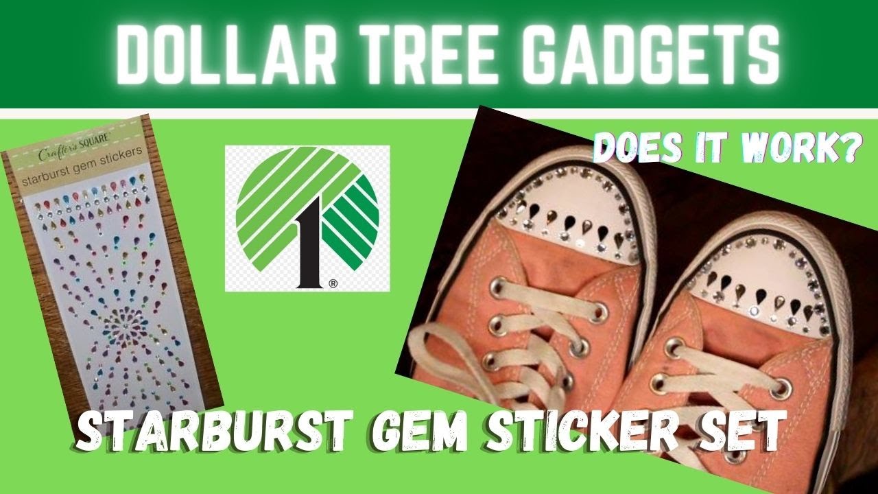 Dollar Tree Gadgets...Do They Work?  | Starburst Gem Sticker Set