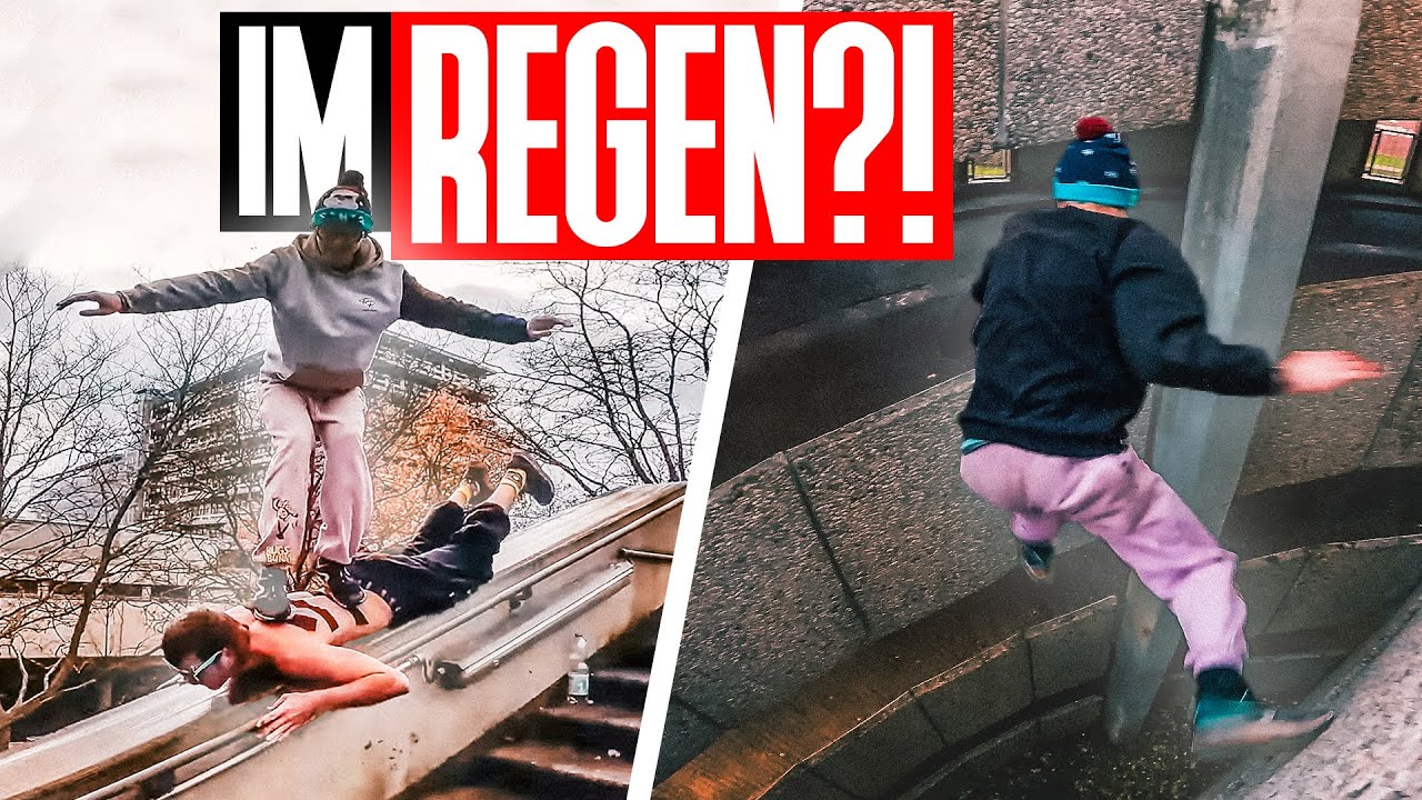Von ETAGE ZU ETAGE Springen & Menschliches SURFBRETT?! *LACHFLASH Garantie!* | Parkour in Bochum