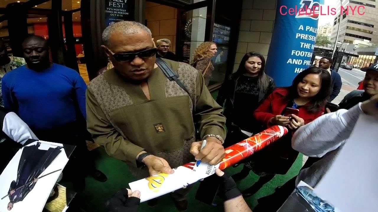 Laurence Fishburne in NYC Signing Autographs
