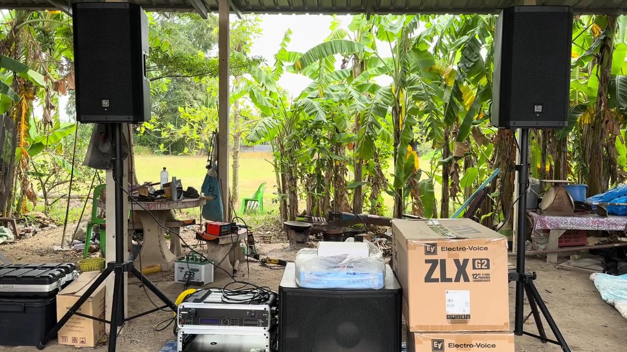 Sound test EV ZLX G2 with single subwoofer 