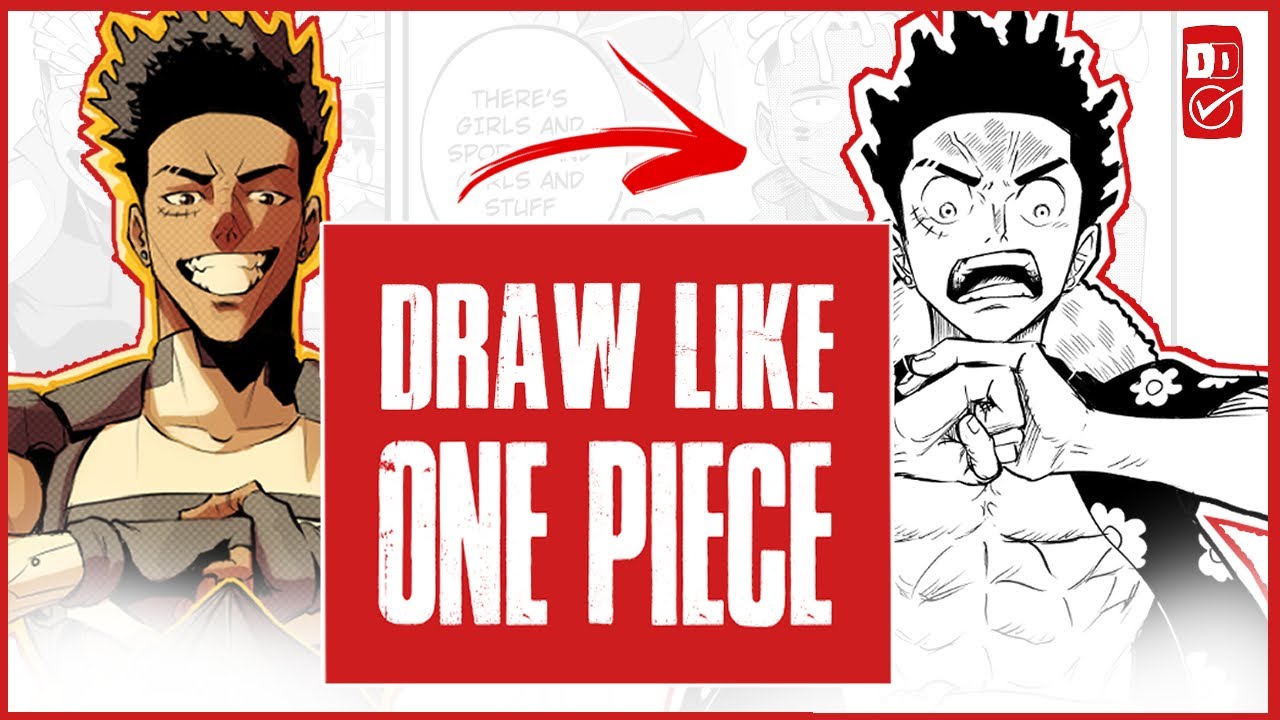 Как рисовать в стиле ONE PIECE (автор: Эйитиро Ода) | Как копировать художественный стиль