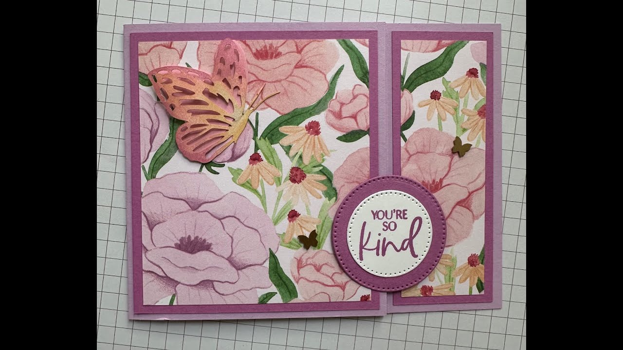 New Release - Pretty Florals Back Fold Specialty Card