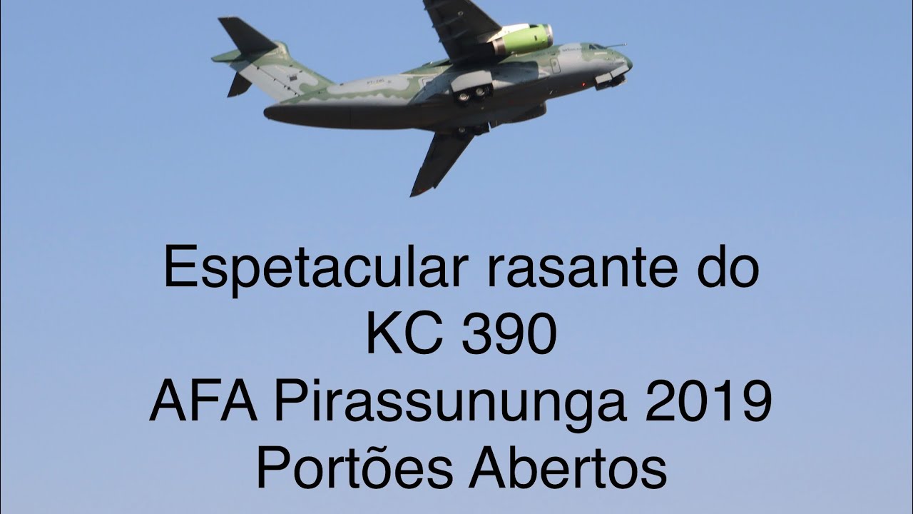 KC 390 demonstração de voo Pirassununga SP