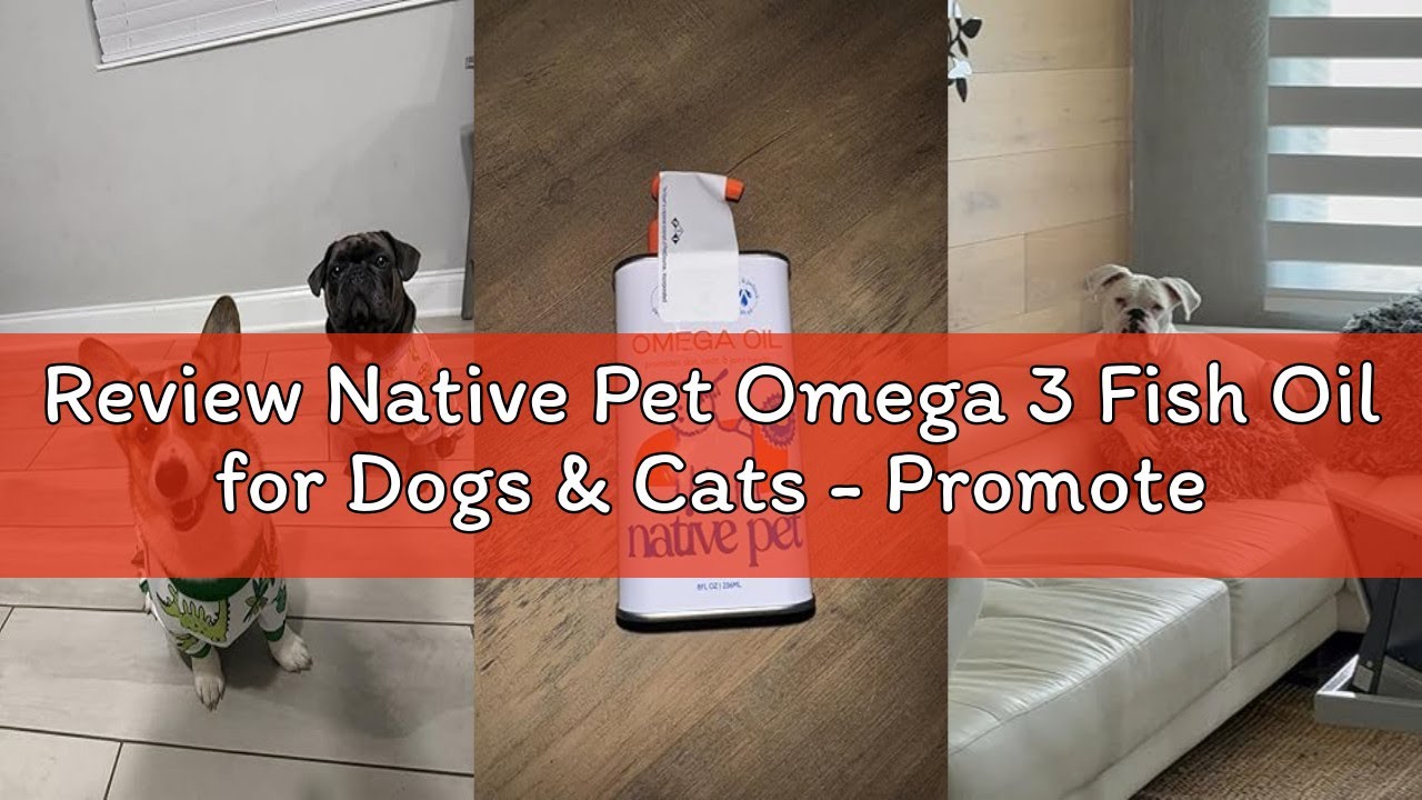 Review Native Pet Omega 3 Fish Oil for Dogs & Cats - Promotes Healthy Skin, Shiny Coat, & Strong Joi