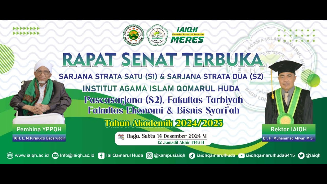 RAPAT SENAT TERBUKA  I   WISUDA IAIQH BAGU  I
