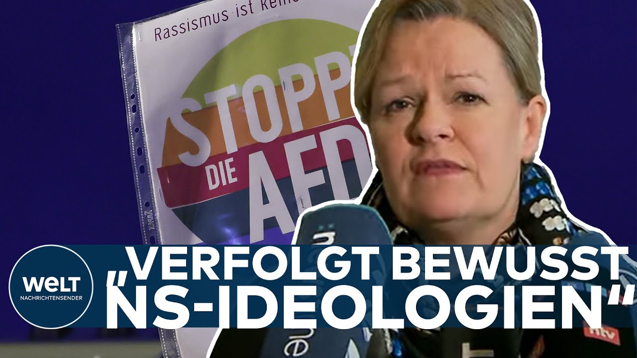 RECHTSEXTREMISMUS: Nancy Faeser verurteilt Geheimtreffen von Rechten und AfD in Potsdam