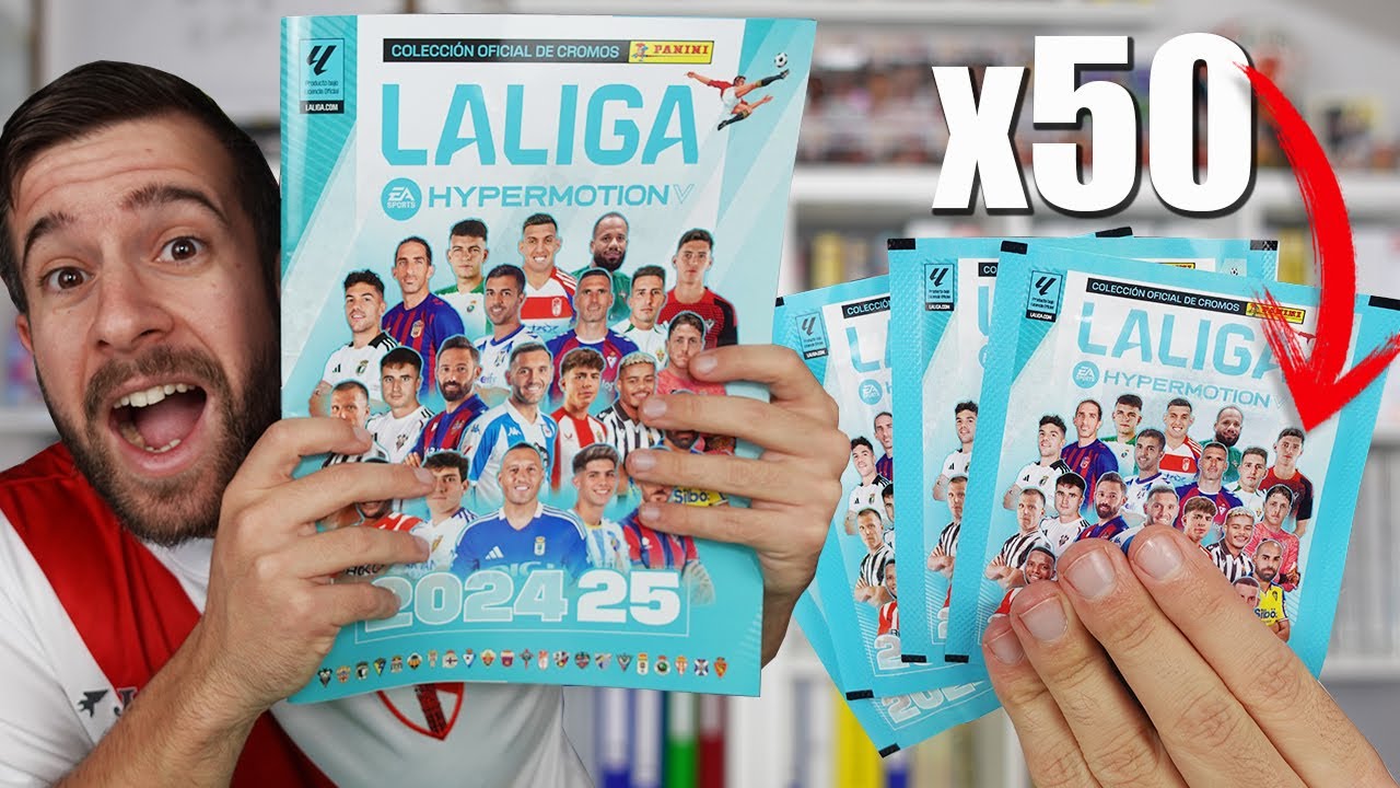 ¡AQUÍ ESTÁ! COLECCIÓN LIGA HYPERMOTION 2024-25 | ÁLBUM y 50 SOBRES *CAJA COMPLETA*