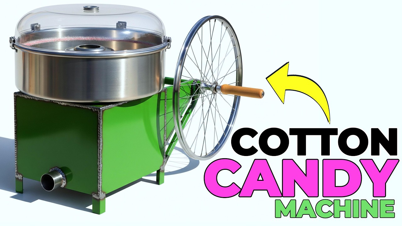 This Machine Turns Metal Into Sweet Magic! 🍭 | Cotton Candy Factory Process