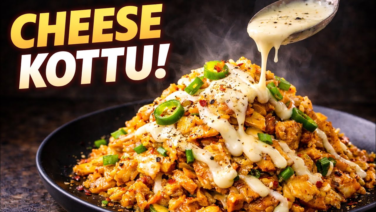 Cheese Kottu Like Never Before 🧀🔥 | Wet, Spicy Sri Lankan Street Food