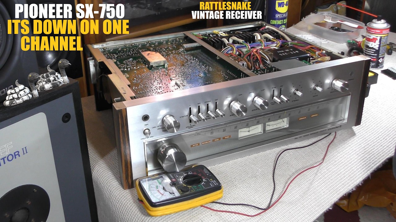 FAULT FINDING VINTAGE PIONEER SX 750 RECEIVER AMPLIFIER REPAIR HIFI FIXING AUDIO JAPAN 1970s SOUND