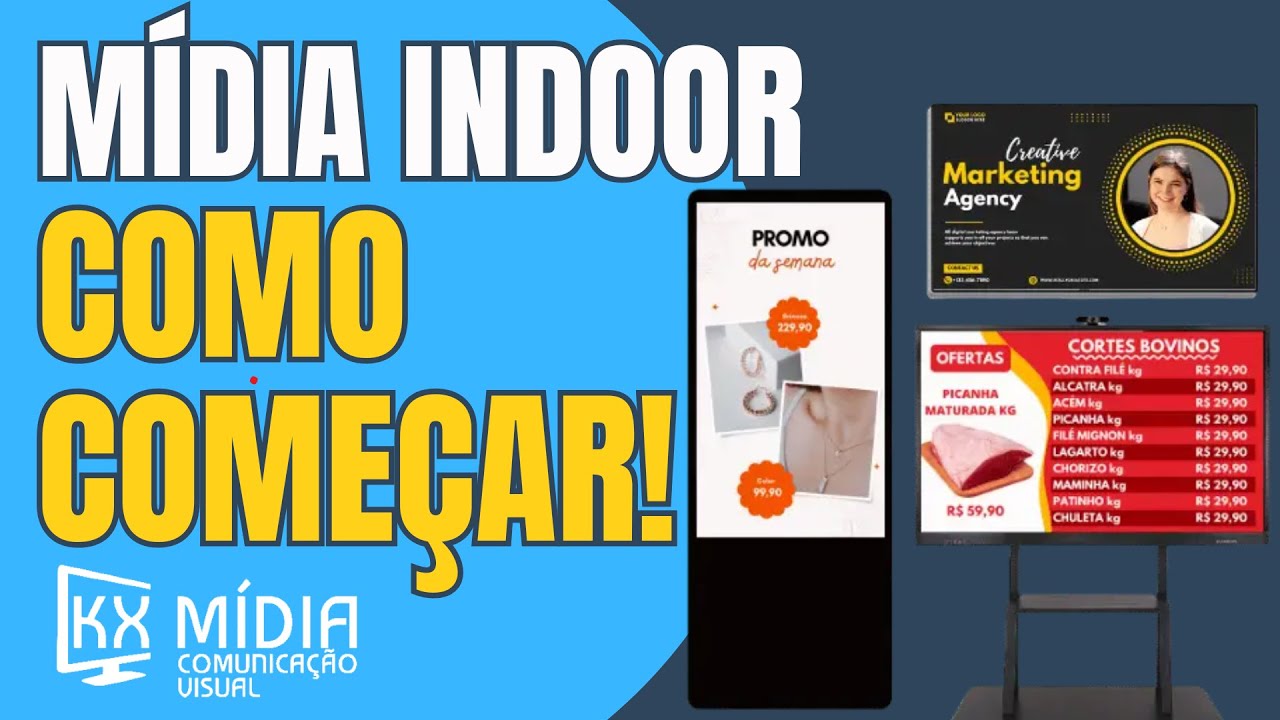 Como começar com Mídia Indoor  #midiaindoor #digitalsignage #tvcorporativa