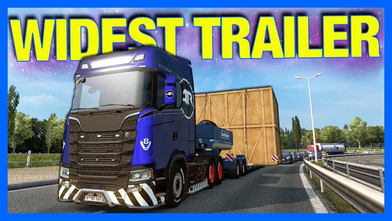 WIDEST TRAILER GOES WRONG!! (Euro Truck Simulator 2)