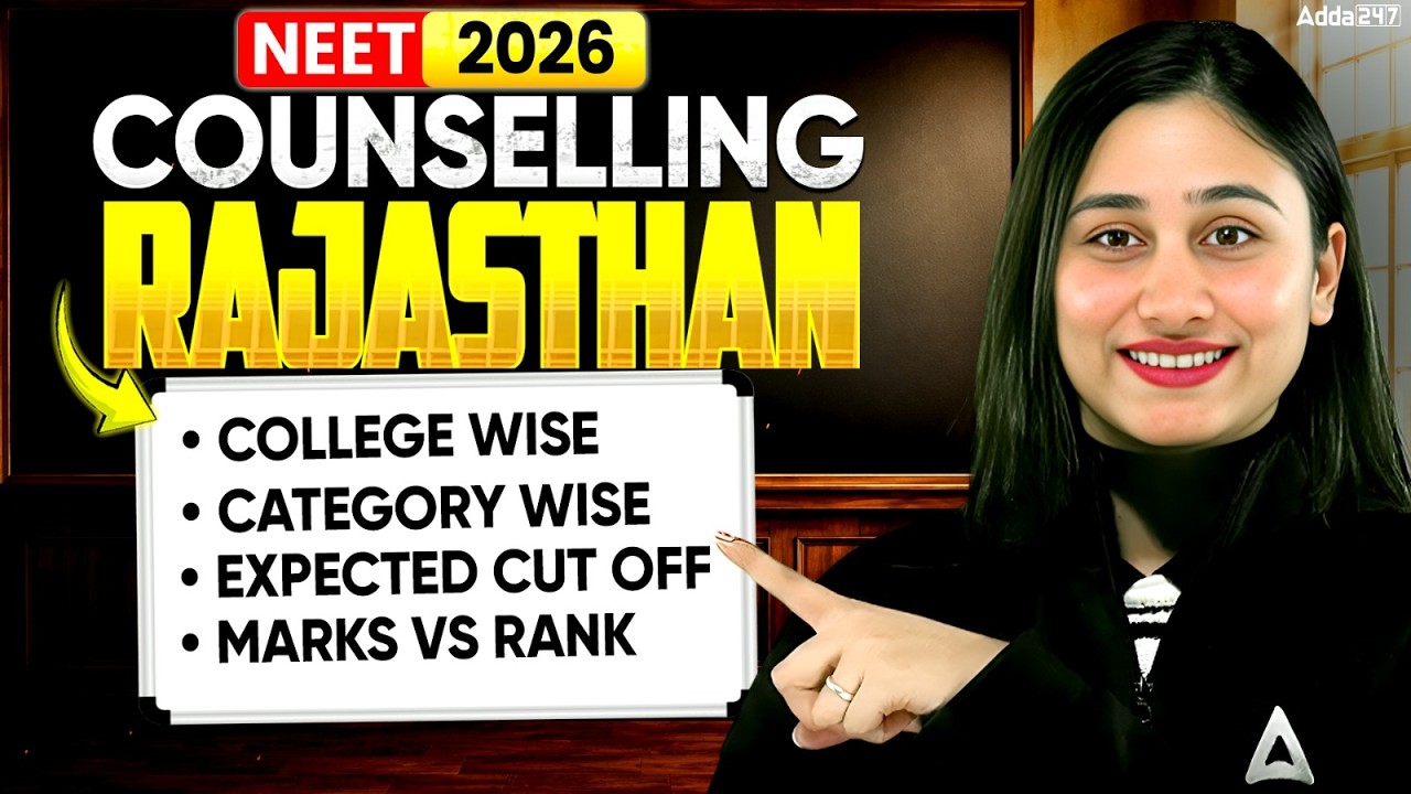 NEET 2026 Counselling: Rajasthan MBBS Cutoff | State Quota Category & College-Wise Analysis