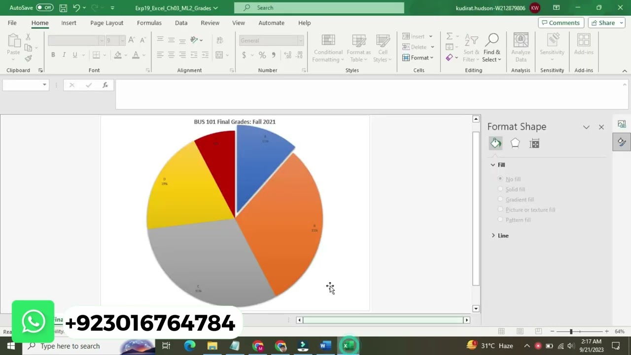 Exp19_Excel_Ch03_ML2_Grades | Exp19 Excel Ch03 ML2 Grades| Excel Ch03 ML2 Grades