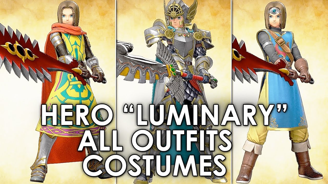 Dragon Quest XI All Main Hero Character Costumes And Armour Locations Full Guide
