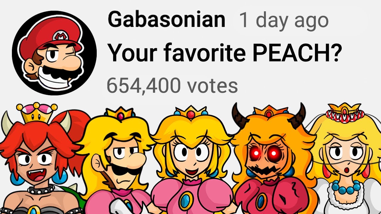 Funny Princess Peach Poll Compilation - Gabasonian