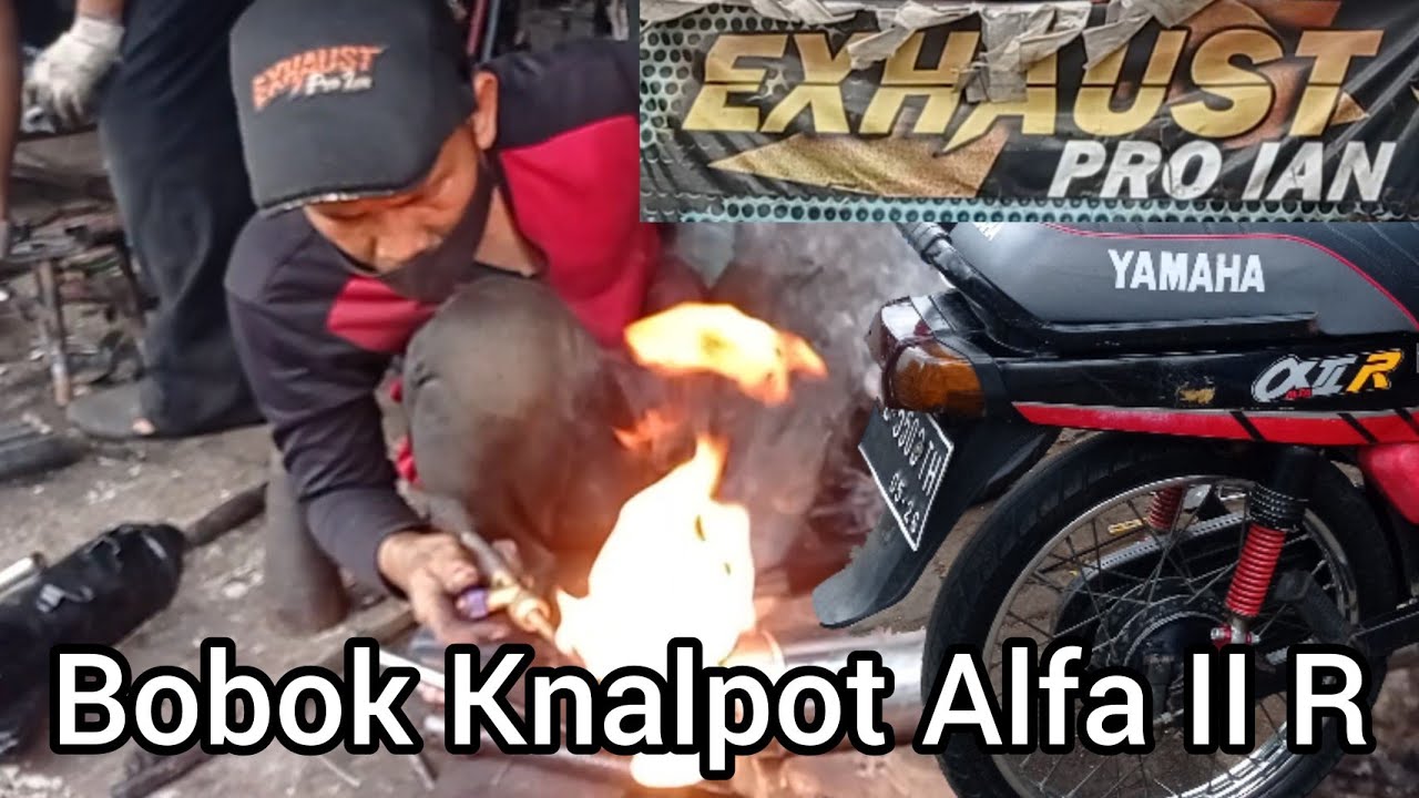Bobok Knalpot Yamaha Alfa II R di Pro Ian Exhaust