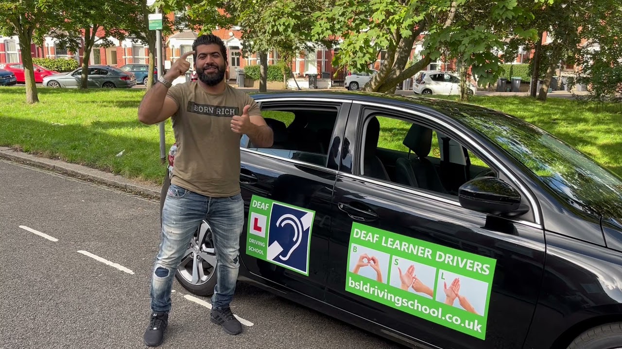 Deaf pupil Mubarak passed his test with BSL Driving School