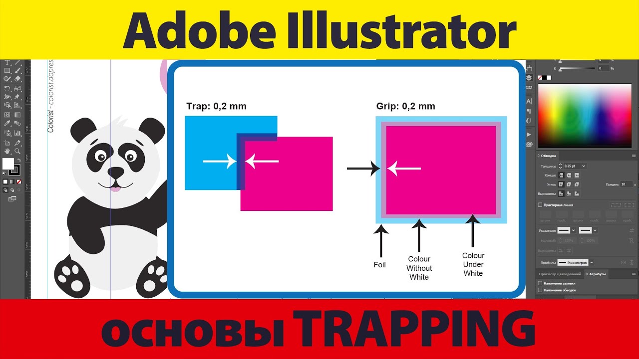 Основы TRAPPING. Adobe Illustrator.