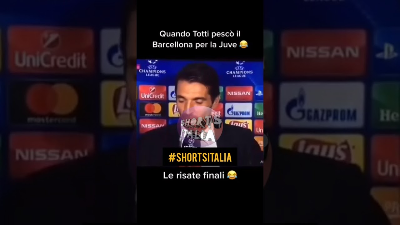 quando Totti sorteggio il BARCELLONA😂🤯 #shorts #football