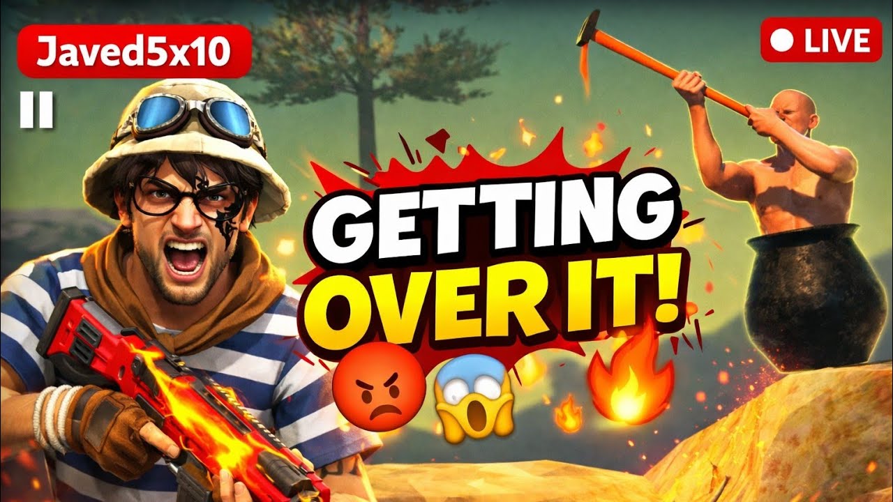 Getting Over It Gameplay 😱🔥 | Impossible Climb Challenge | Javed5x10